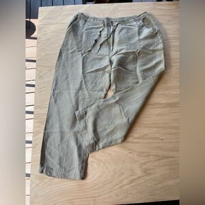Women’s Linen Cubavera Cropped Pants